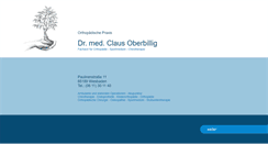 Desktop Screenshot of dr-oberbillig.de